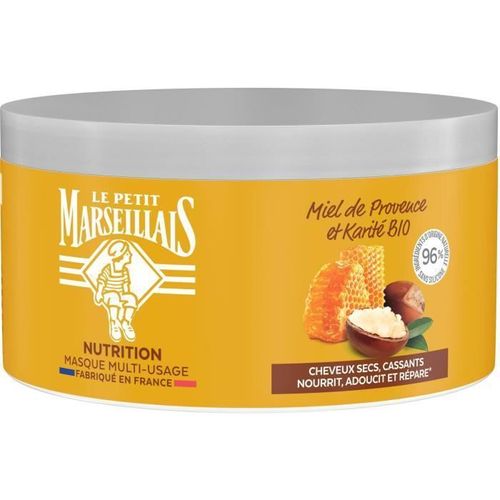 Le Petit Marseillais - Masque Nutrition Pour Cheveux Secs Et Abîmés, Miel De Provence&karité Bio 300 Ml 