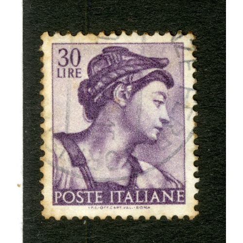 Timbre Oblitéré Poste Italiane, 30 Lire