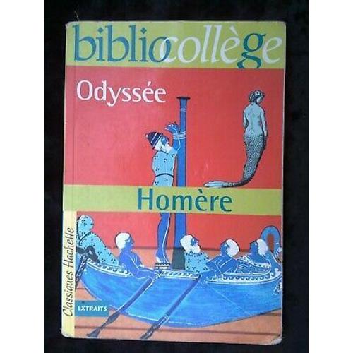 Homère Odyssée Bibliocollège Classiques Hachette