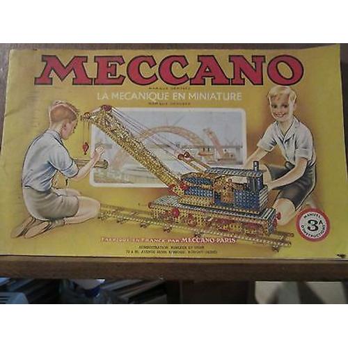 Meccano La Mécanique En Miniature Manuel 3a D'instructions