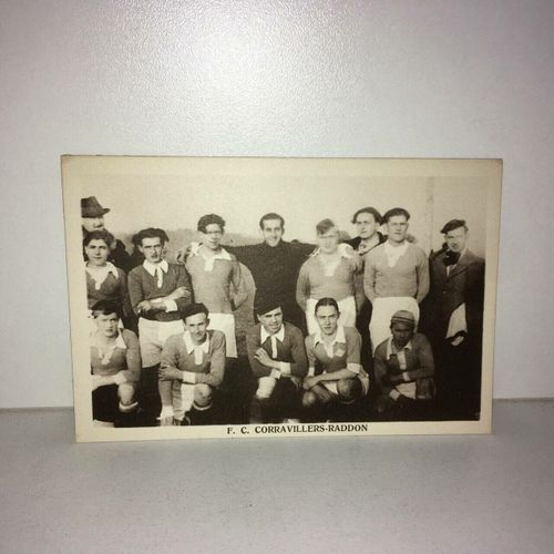 Cpa F.C. Corravillers-Raddon 70 Haute Saone Fc Football Club Carte Postale Foot