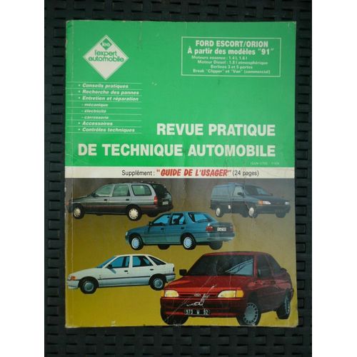 Revue Pratique De Technique Automobile Ford Escort-Orion À Partir De 91