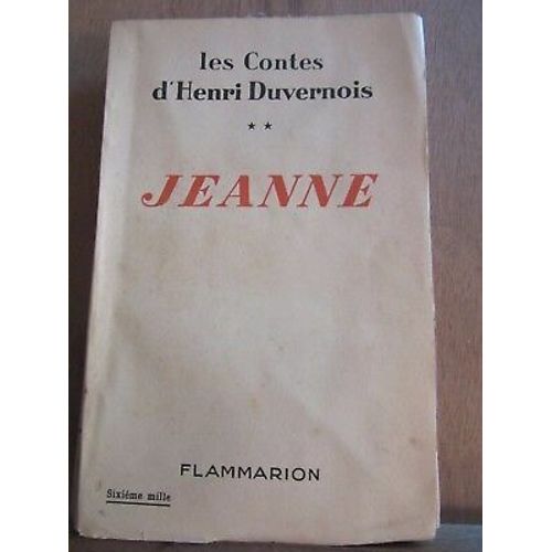 Les Contes D'henri Duvernois Jeanne Flammarion