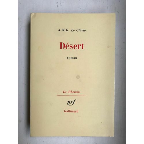 J M G Le Clézio Désert Gallimard