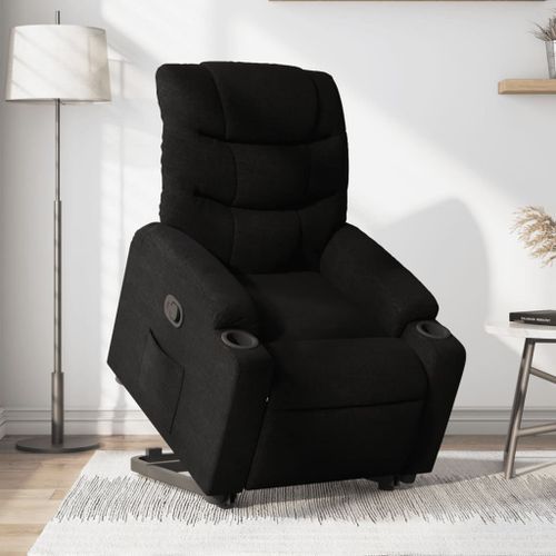 Vidaxl Fauteuil Inclinable Électrique Noir Tissu
