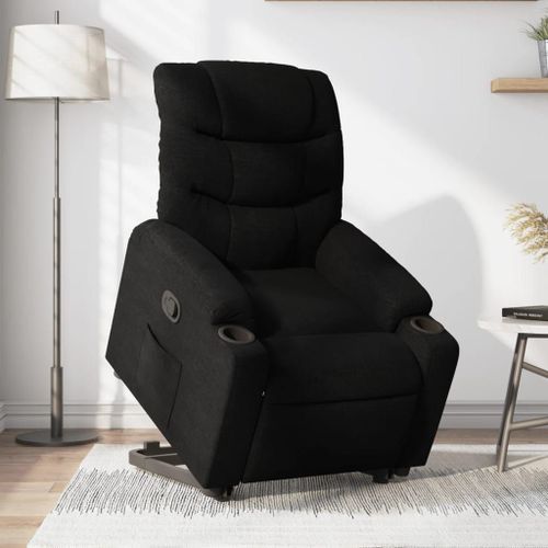 Vidaxl Fauteuil Inclinable Noir Tissu