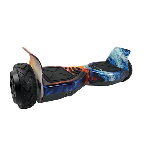 Hoverboard 6.5" Hummer Flamme Bleu Bluetooth Avec Sac Et Télécommande