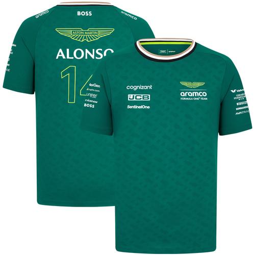 Aston Martin Aramco Cognizant F1 2024 Fernando Alonso Team Driver T-Shirt - Enfants