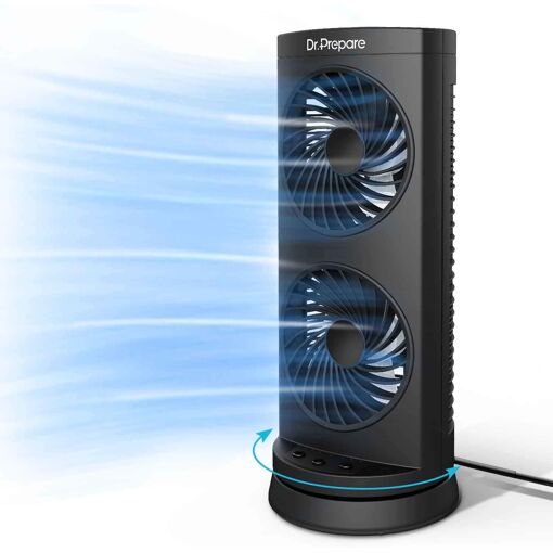Ventilateur Colonne Ventilateur Tour de Table 30cm Oscillation 110¡...