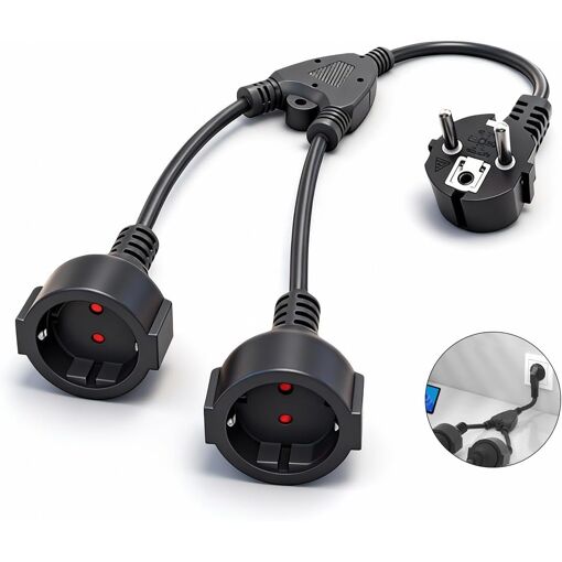 KALANKA-Double Prise Multiprise 2 Prises 16A/250V/4000W Protection ...
