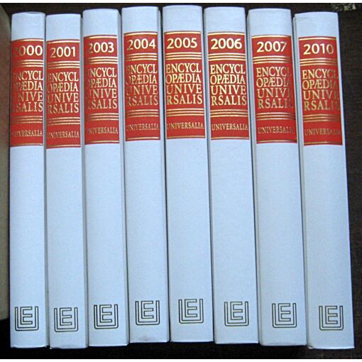 Universalia. Lot De 8 Volumes. 2000 2001 2003 2004 2005 2006 2007 2...
