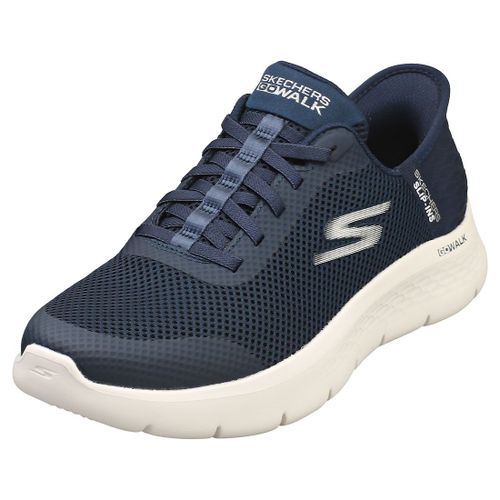 Skechers Slipsins Go Walk Flex Baskets Marine Blanche