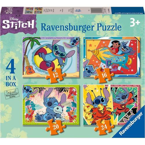 Ravensburger Disney Stitch Jigsaw Puzzles 4 In A Box (12, 16, 20, 24 Pieces)