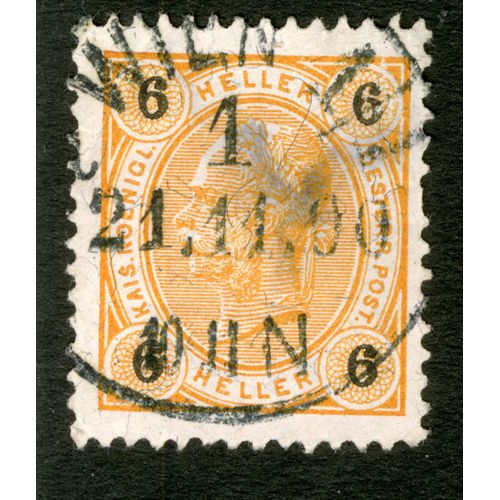 Timbre Oblitéré Autriche, Heller Kais Koenigl Oesterr Post 6