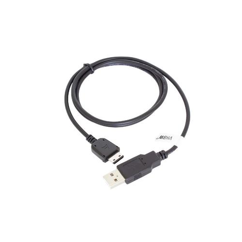 vhbw Câble USB téléphones portable compatible avec Samsung GT-E2370, GT-E2550, GT-S5550, SGH-B100, SGH-B130, SGH-B2100, SGH-B2700, SGH-B300
