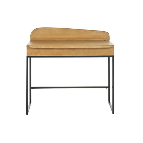 Bureau Avec Rangement En Bois Manguier Massif L100 Cm Shiva