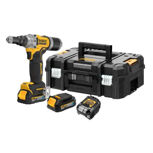 Riveteuse DEWALT XR 18V 6,4 mm POWERSTACK - Sans batterie, ni chargeur - DCF414NT-XJ