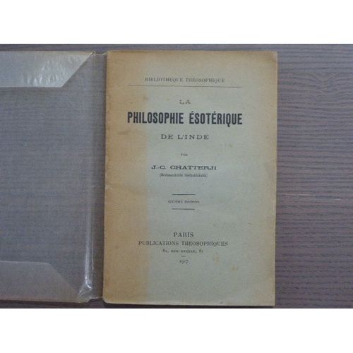 La Philosophie Ésotérique De L'inde.