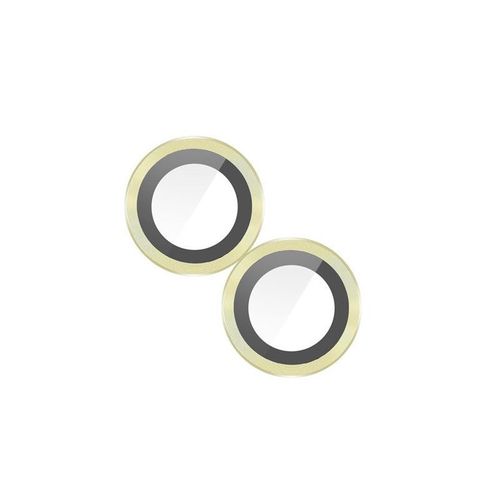 Protection Caméra Contour Aluminium Jaune Pour Iphone 15