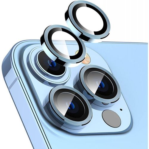 Protection Caméra Contour Aluminium Bleu Pour Iphone 15