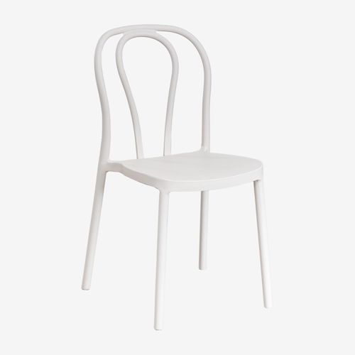 Pack De 2 Chaises De Salle À Manger Empilables Mizzi Blanc Gardenia