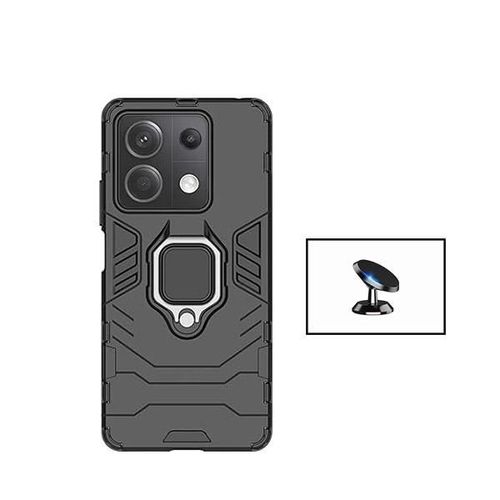 Kit De Voiture Magnétique De Voiture + 3x1 Couverture Militaire Défenseur À Phonecare Pour Xiaomi Poco X6 5g - Le Noir