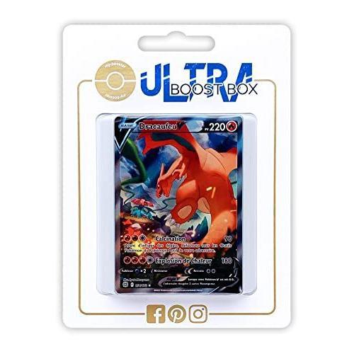 Dracaufeu V 154 172 Full Art Alternative - Ultraboost X Epée Et Bouclier 9 - Stars Étincelantes - Coffret De 10 Cartes Pokémon Françaises