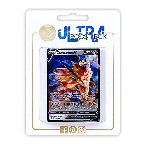 Zamazenta V 105 172 - Ultraboost X Epée Et Bouclier 9 - Stars Étincelantes - Coffret De 10 Cartes Pokémon Françaises