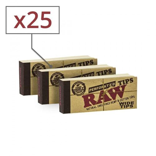 25 carnets de filtres en carton raw wide