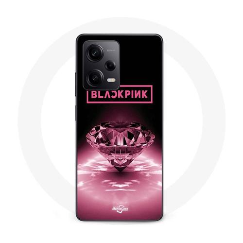 Coque Xiaomi Redmi Note 12 Pro 5g Blackpink Diamond Noir Et Rose