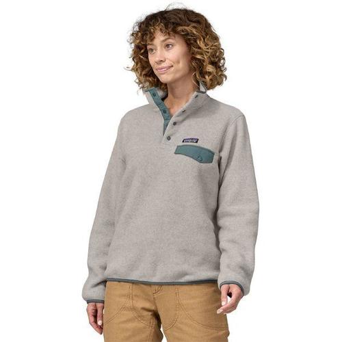 Lw Synch Snap-T P/O - Polaire Femme Oatmeal Heather W / Nouveau Green Xl - Xl