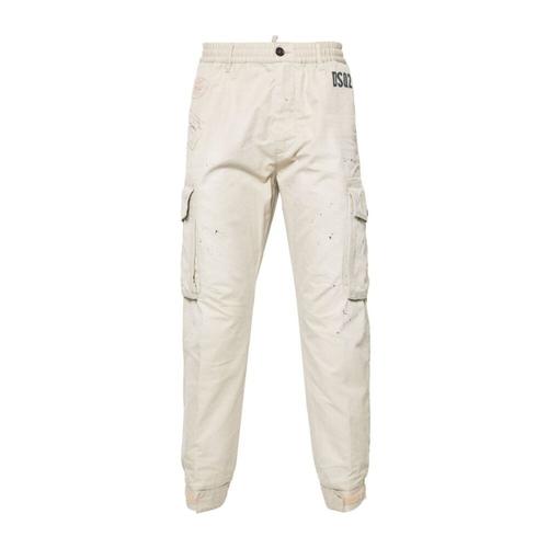 Dsquared2 - Trousers > Slim-Fit Trousers - Beige