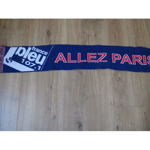 Echarpe Supporter Football Allez Paris France Bleu