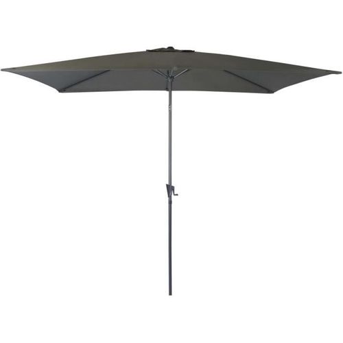 Parasol - Proloisirs - 2x3m - Mât Droit - Aluminium - Gris