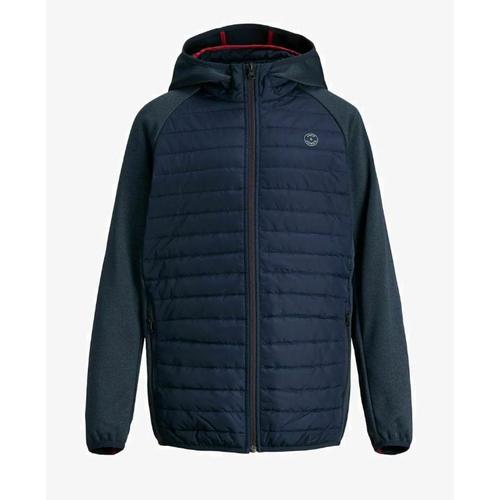 Jack & Jones - Veste À Capuche Bi-Matière - Marine