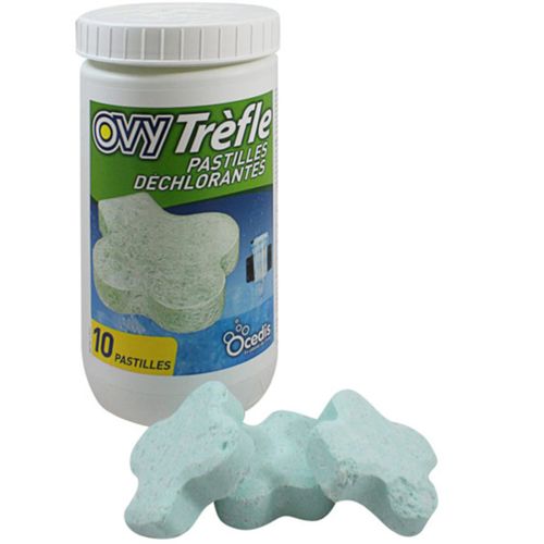 Ocedis - Pastilles (x10) pour déchlorinateur ovy green 395 100 010 - ovy trefle