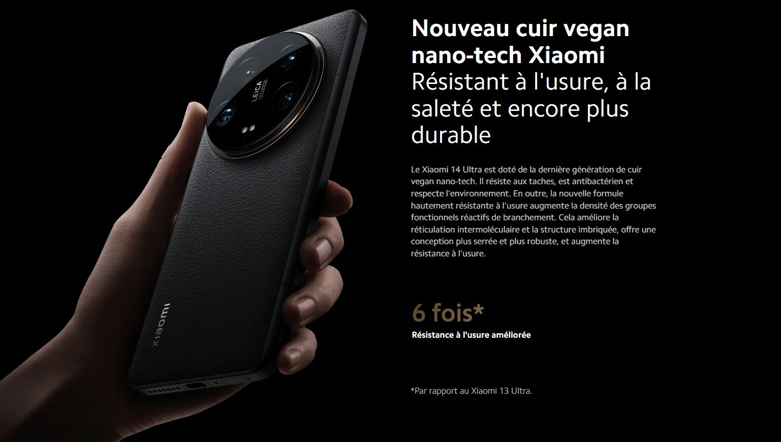 Xiaomi 14 Ultra con�u avec Leica - 5G/Wi-fi7 - 16/512Go - Noir image 4 | Rakuten