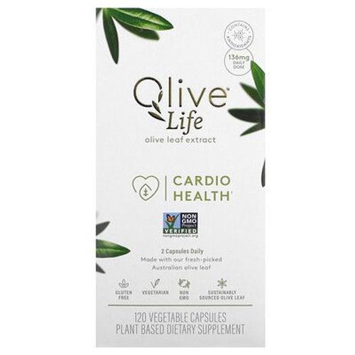 Comvita Olive Life, Extrait De Feuille D'olivier, Santé Cardiovasculaire, 136 Mg, 120 Capsules Végétariennes (68 Mg Par Capsule) 