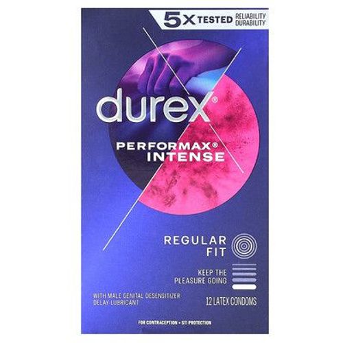 Durex Performax Intense, Normal, 12 Préservatifs En Latex