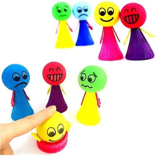 KALANKA-8pcs Emoji cr&eacute;atif Mignon poup&eacute;es rebo