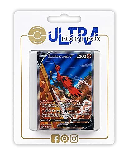 Électhor De Galar V 174 198 Full Art Alternative - Ultraboost X Epée Et Bouclier 6 R Gne De Glace - Coffret De 10 Cartes Pokémon Françaises