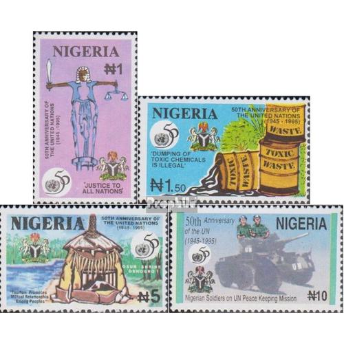 Nigeria 652-655 (Complète Edition) Neuf Avec Gomme Originale 1995 50 Années Nations Unies