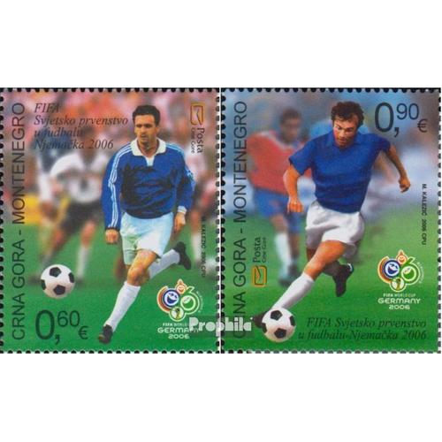 Monténégro 118-119 (Complète Edition) Neuf Avec Gomme Originale 2006 Football Wm Allemagne