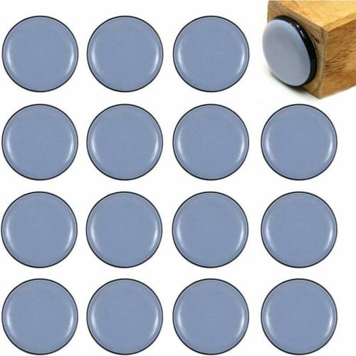 Patins En T¿¿Flon Adh¿¿Sifs Patins Pour Meubles Protection En Teflon Pour Meubles T¿¿Flon Auto-Adh¿¿Sif Patins De Meuble Adh¿¿Sifs Pour Meubles 30mm Rond Curseurs 16pcs Pour Chaise Canap¿¿ Bureau Table Long