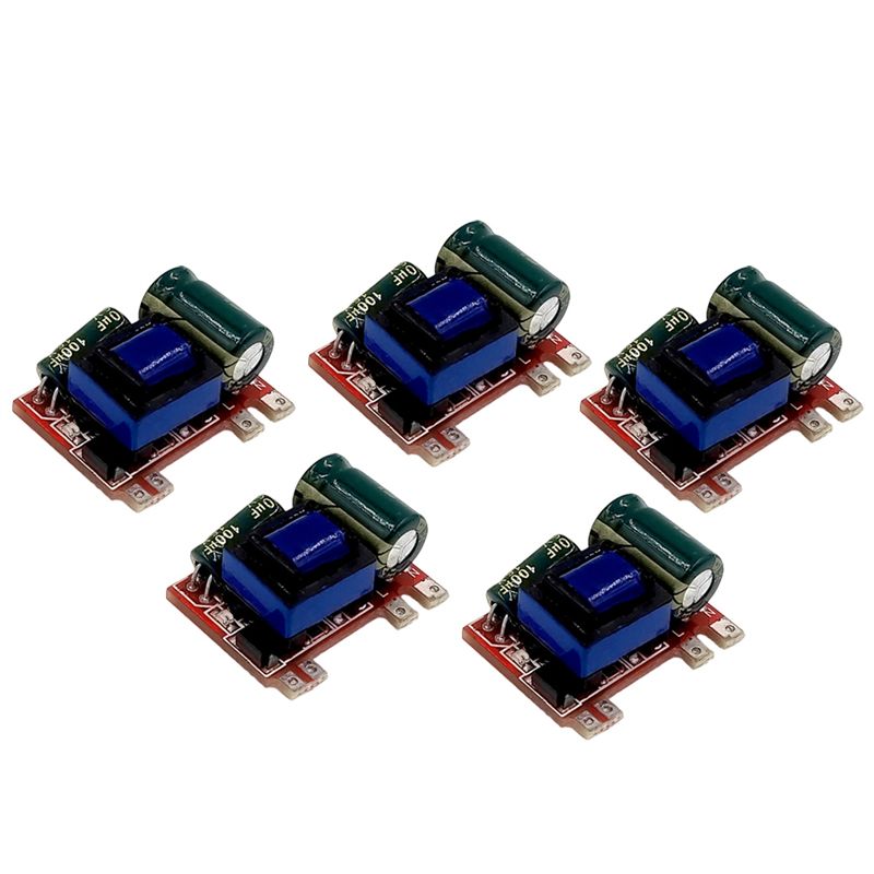 5 Pièces 5v 600ma Module D'alimentation À Découpage Isolé Ac-Dc Module Abaisseur 220v 110v À 5v