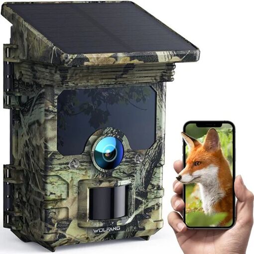 WOLFANG Camera de Chasse, Wi-FI Bluetooth Solaire Caméra de Chasse ...