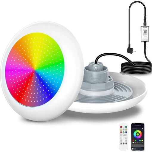 Projecteur LED Piscine 25W RGB - Étanche IP68, Contrôle APP,