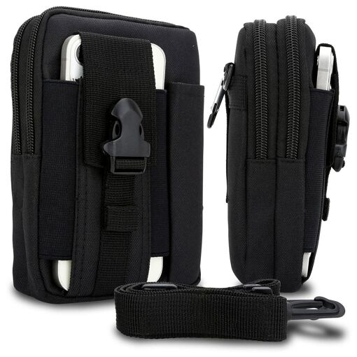 Cadorabo DE-187502 sacs bananes Polyester Noir