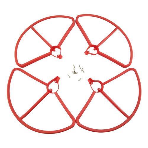 4 Pièces Drone Hélice Protecteurs De Protection Pour Hubsaned H501e H501c H501s Quadricoptère Rouge-Générique