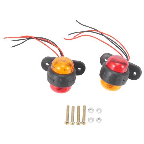 2 Pièces Séries Camion Remorque Led Lampes 24v Feux De Position Latéraux De Voiture Signal D'avertissement Feu De Gabarit Latéral